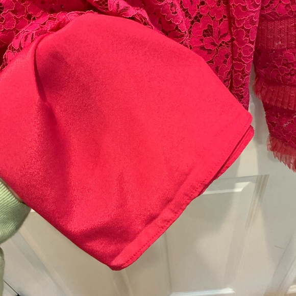 J. Crew 2 piece pink lace top sz large - Picture 4 of 5